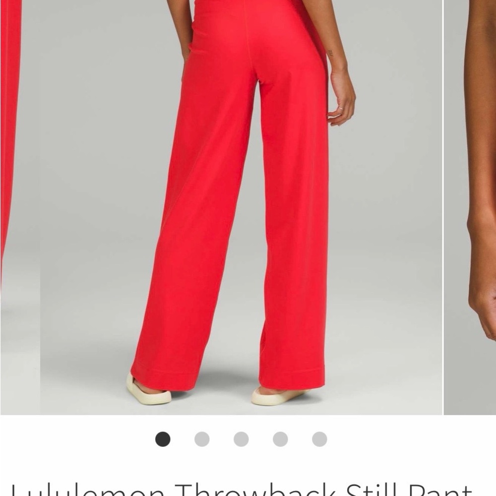 lululemon athletica Wide-Leg Pants - Bright Red